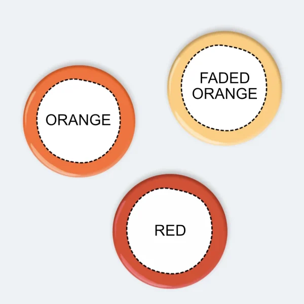 Ginger badge colour chart
