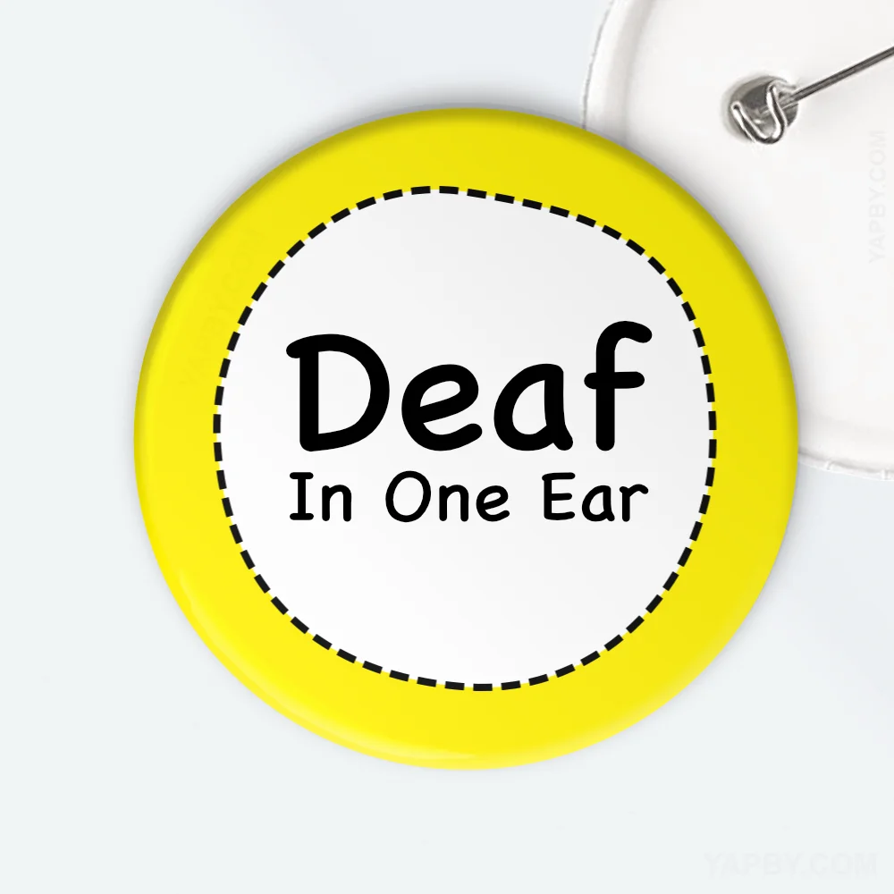 Link to hearing loss button badges