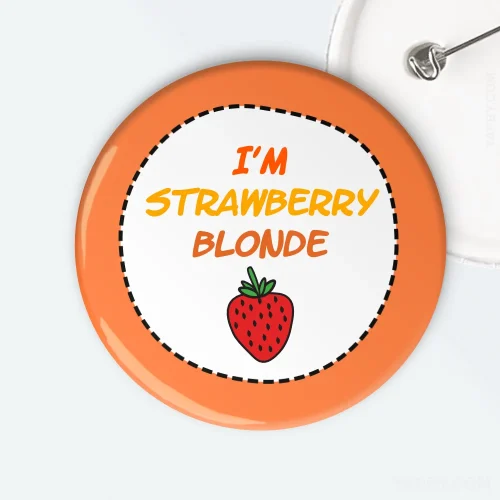 I'm strawberry blonde ginger badge