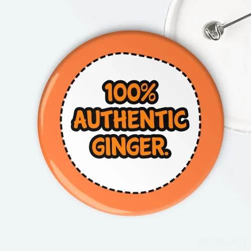 100% Authentic Ginger Badge