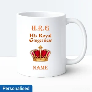 His Royal Gingerness Personalised Mug